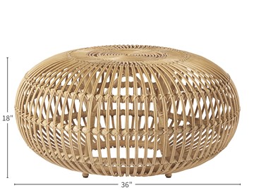 Thumbnail Rattan Scatter Table