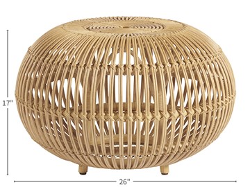 Thumbnail Small Rattan Scatter Table