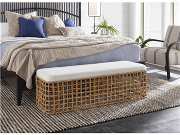 Thumbnail Rattan Bench